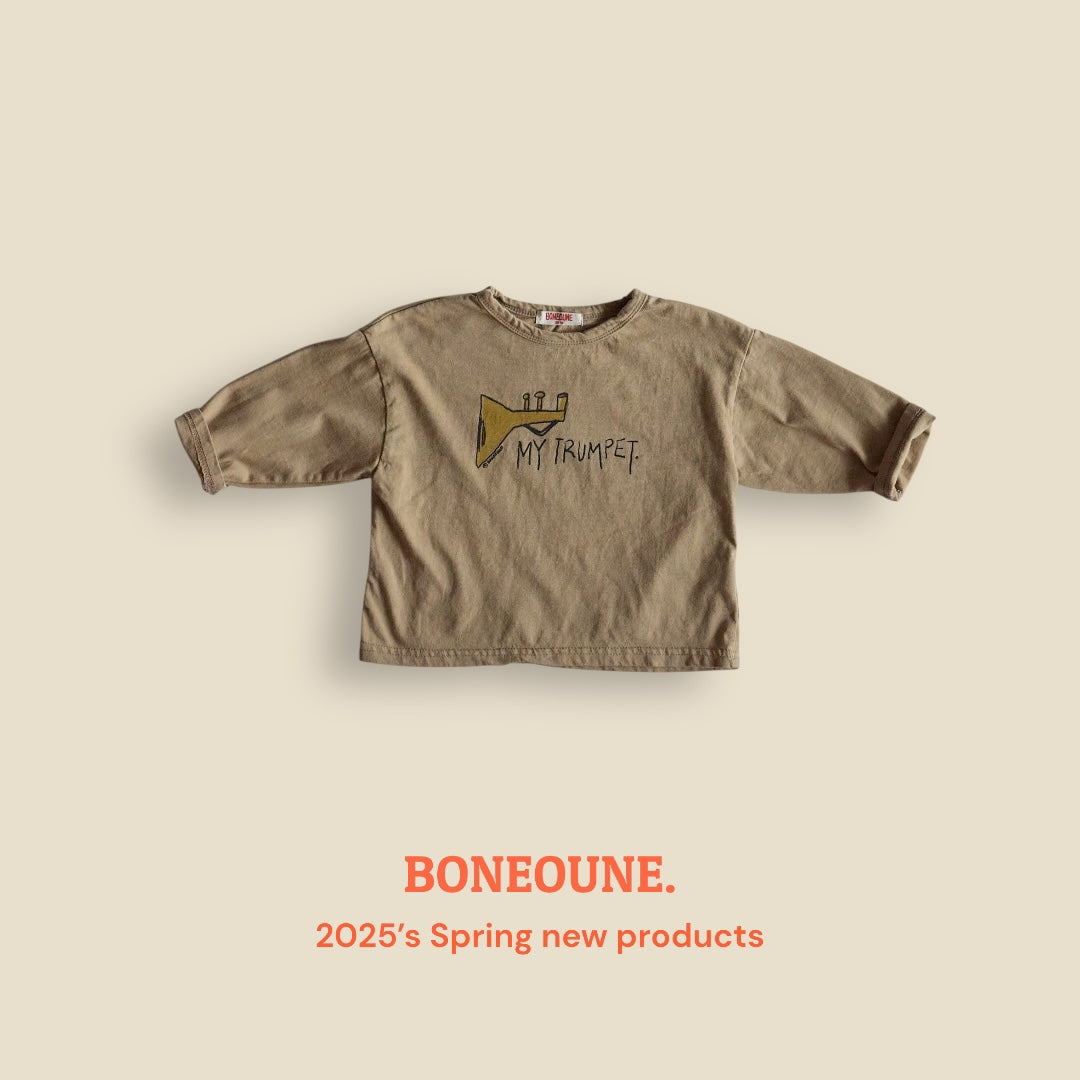 [BONEOUNE] Trumpet T-shirt_2colors