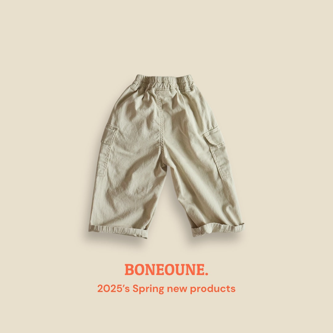 [BONEOUNE] Latte Cargo Pants_2colors