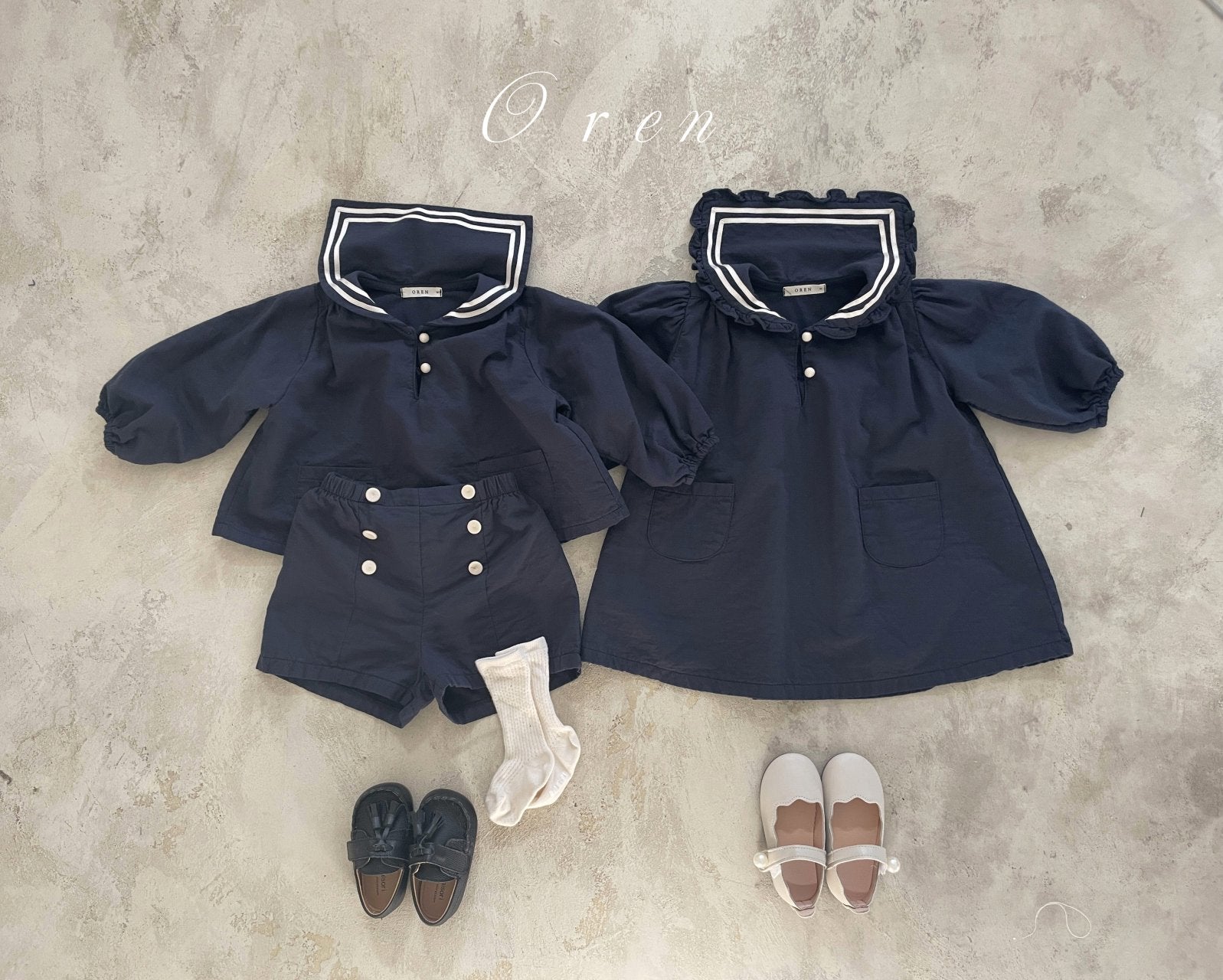 [OREN] Matthieu Marine Dress(KIDS)_Navy