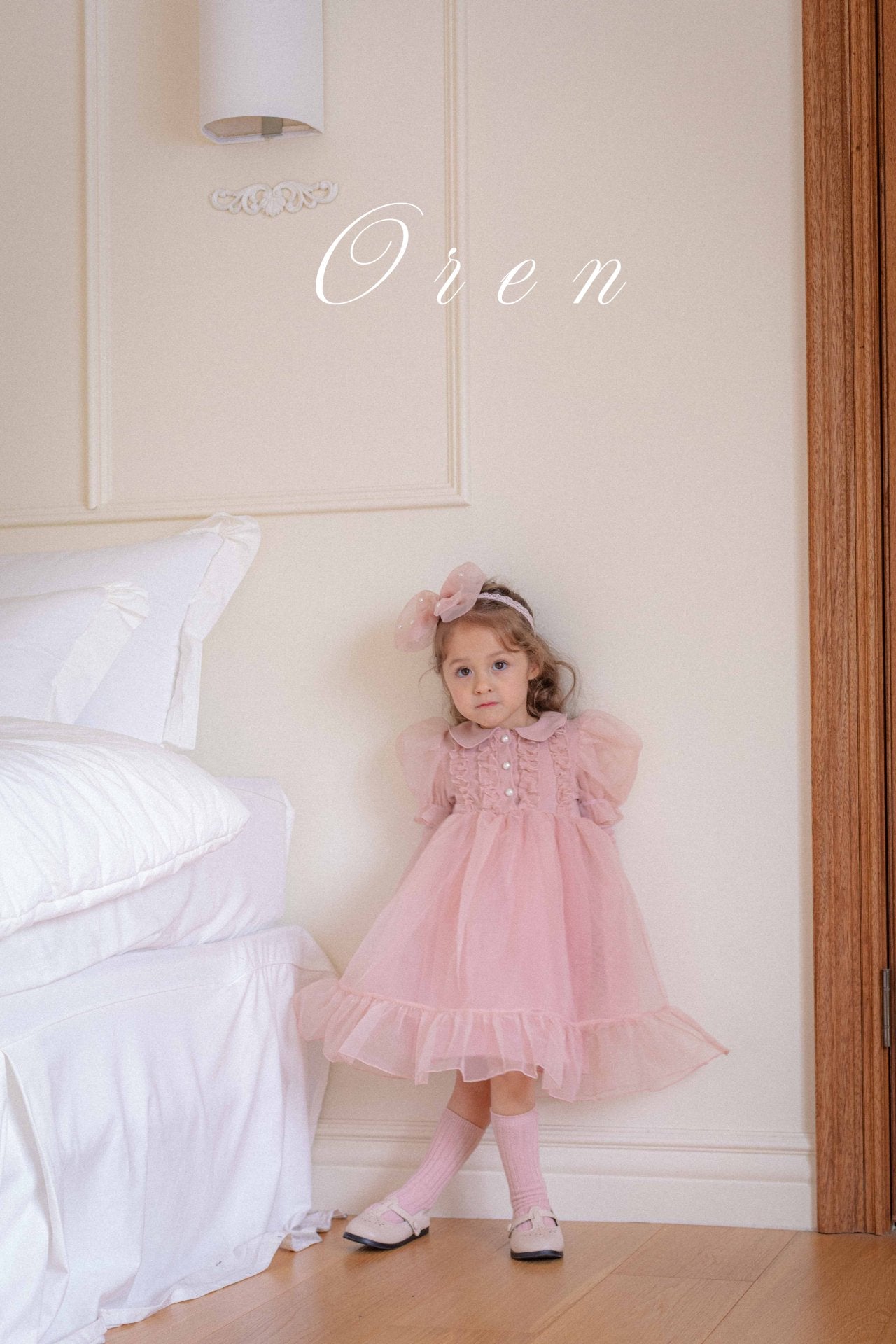 [OREN] (KIDS)Eloise Organza Dress_2colors