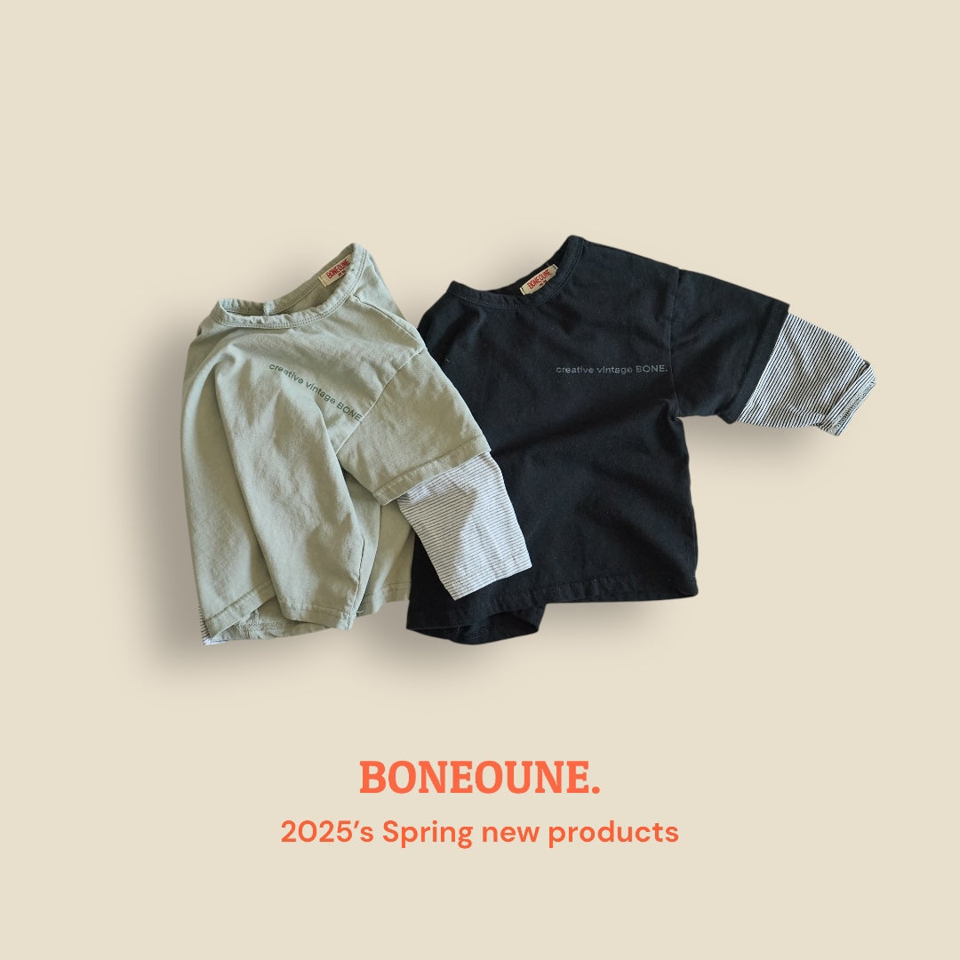 [BONEOUNE] Layered T-shirt_2colors