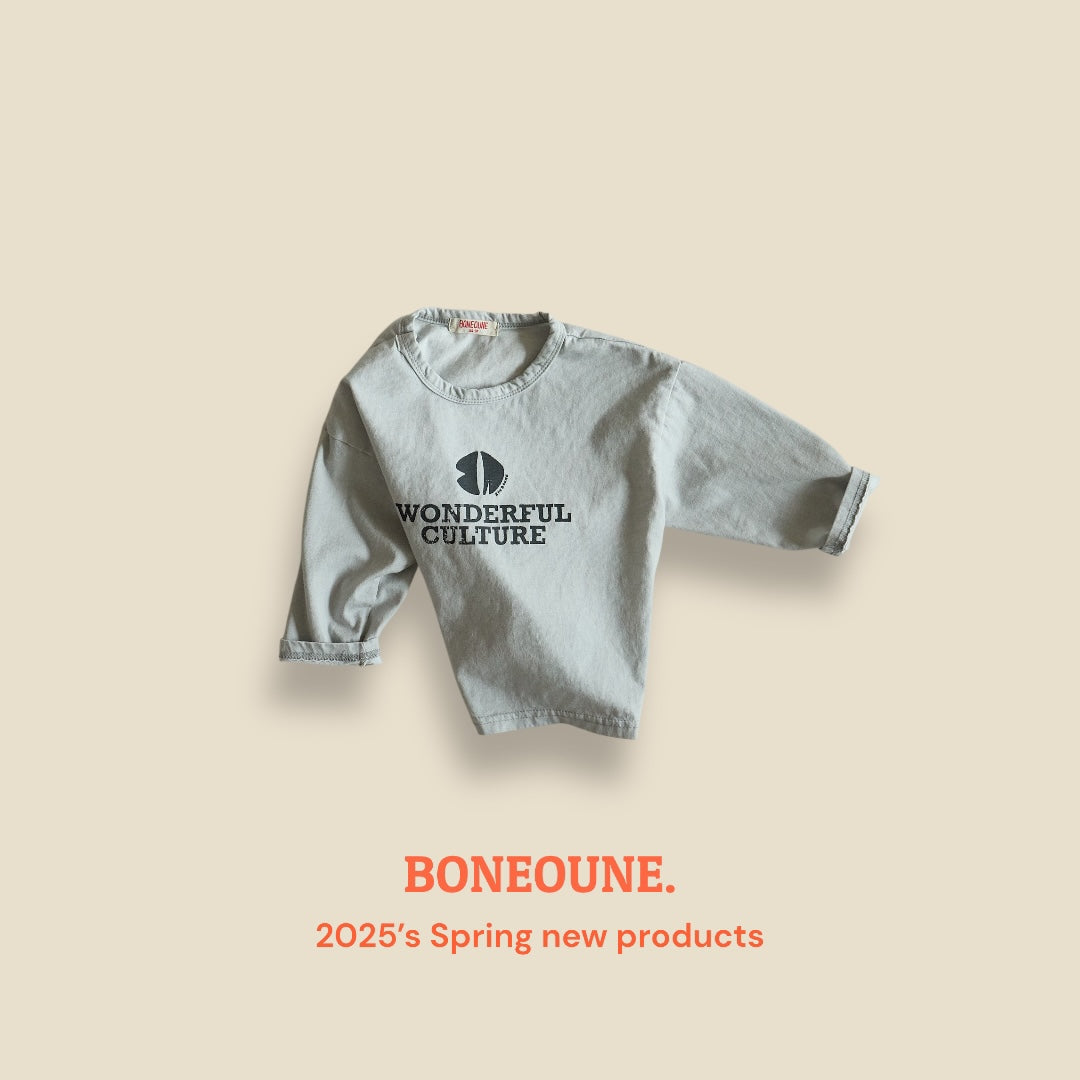 [BONEOUNE] Wonderful Pigment T-shirt_3colors