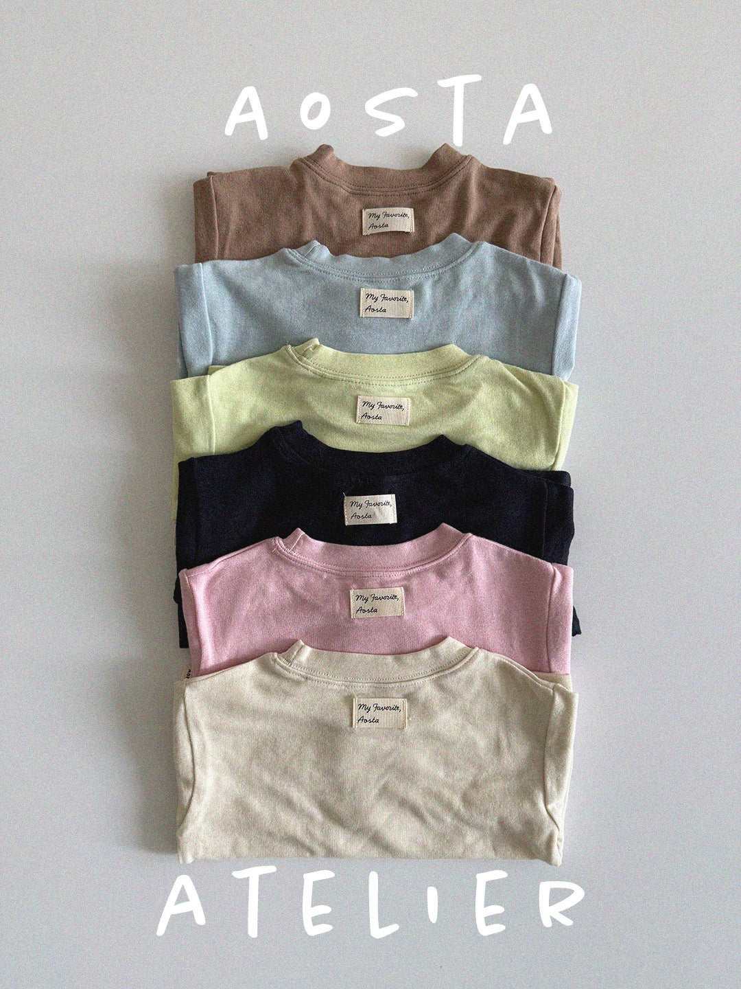 [AOSTA] Spring Essential T-shirt_6colors