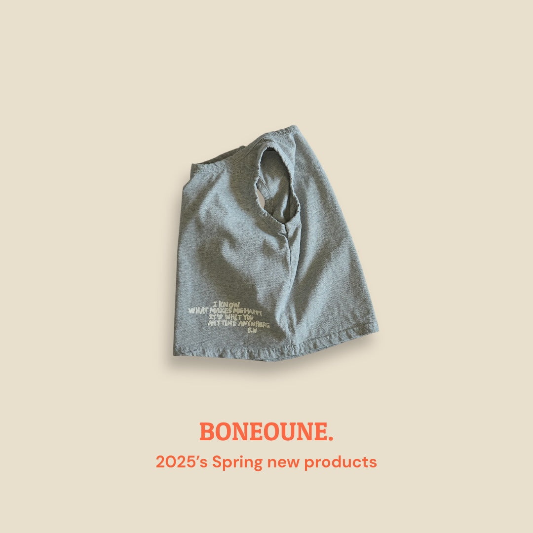 [BONEOUNE] Anytime Non sleeve Top_2colors