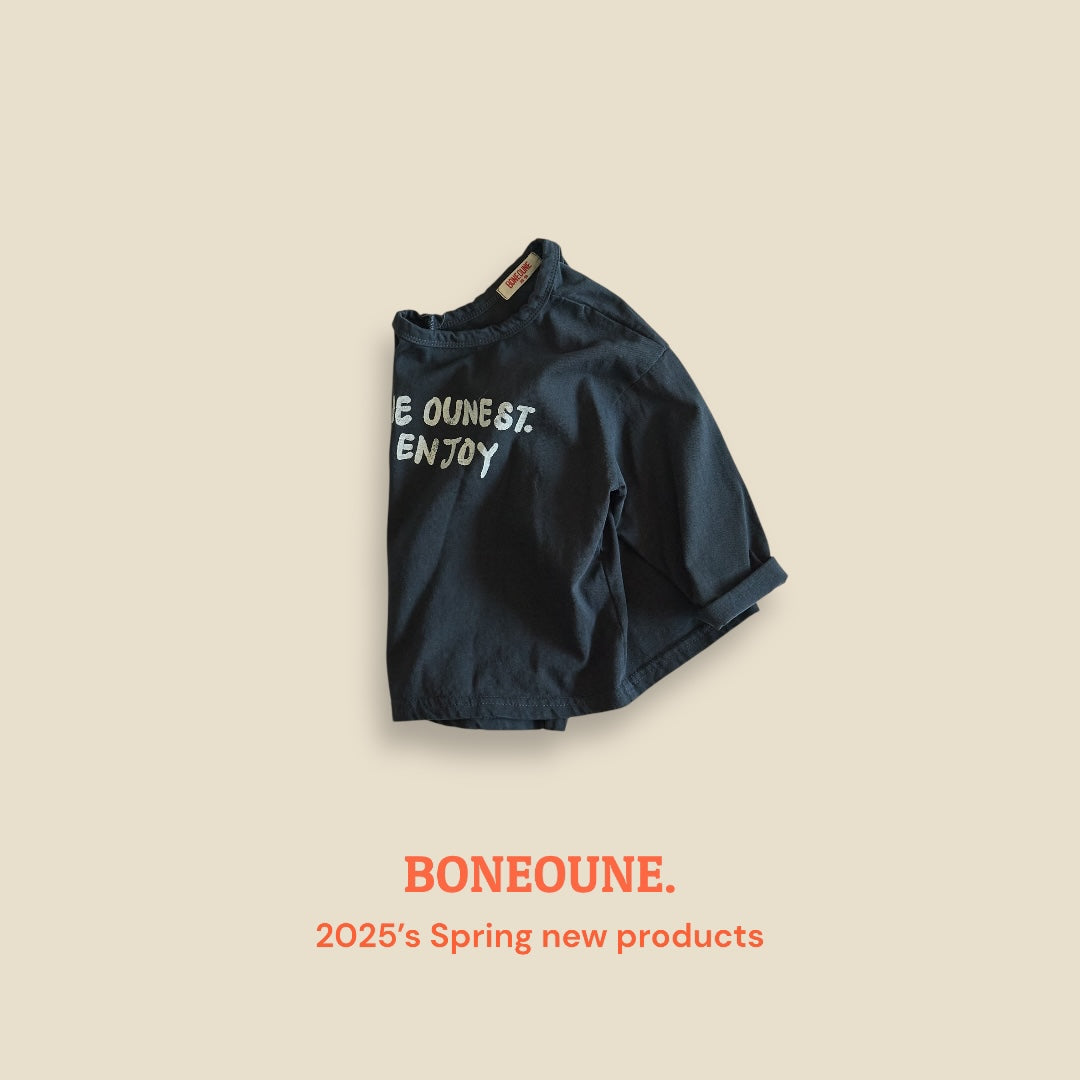 [BONEOUNE] Enjoy Single T-shirt_3colors