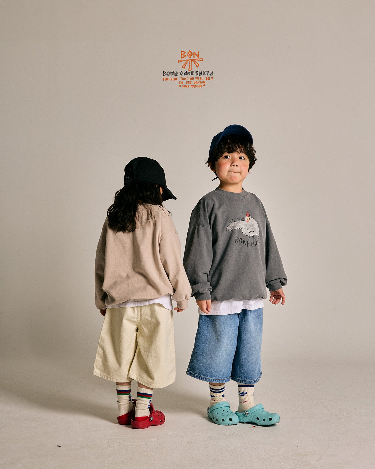 [BONEOUNE] Cotton Bermuda Pants_Cream