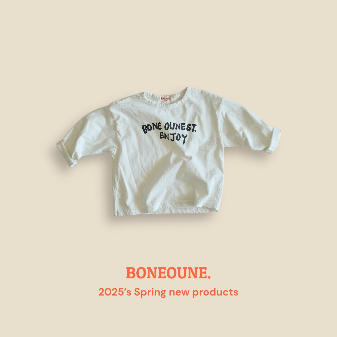 [BONEOUNE] Enjoy Single T-shirt_3colors