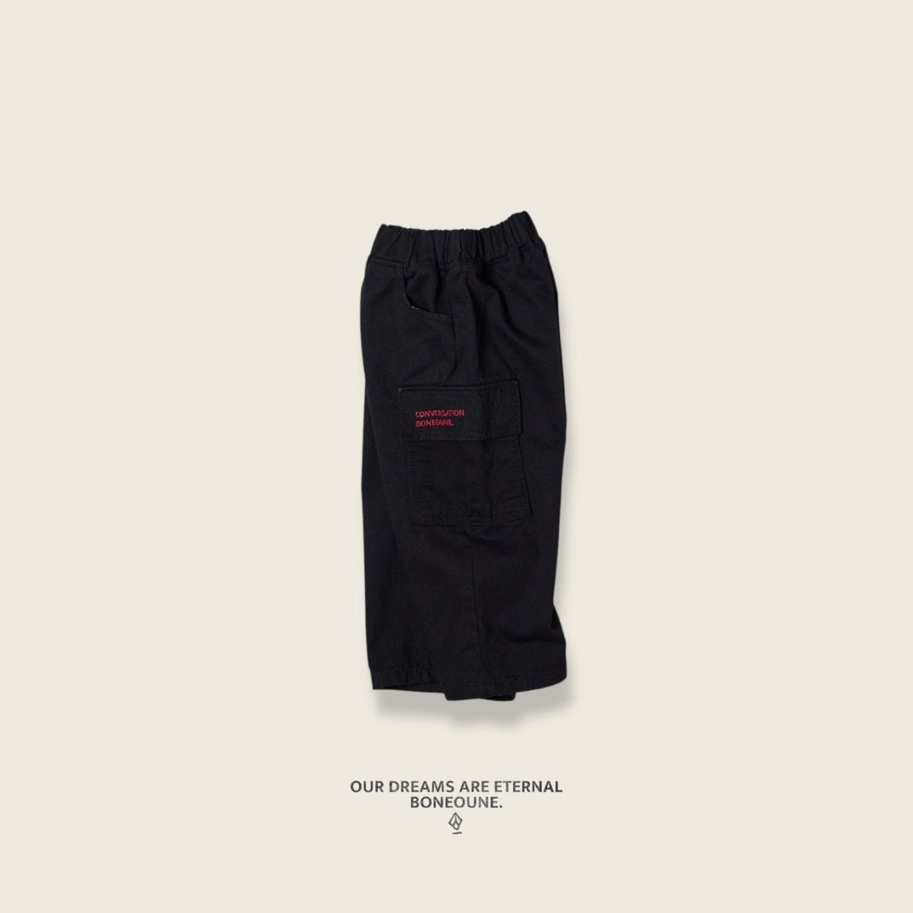 [BONEOUNE] Cotton Cargo Pants_2colors