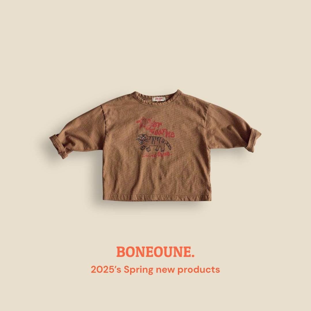 [BONEOUNE] Four Tiger T-shirt_2colors