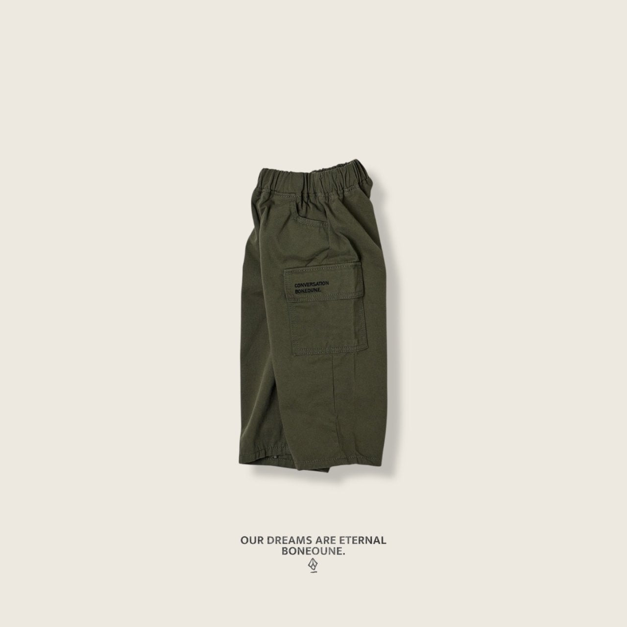 [BONEOUNE] Cotton Cargo Pants_2colors