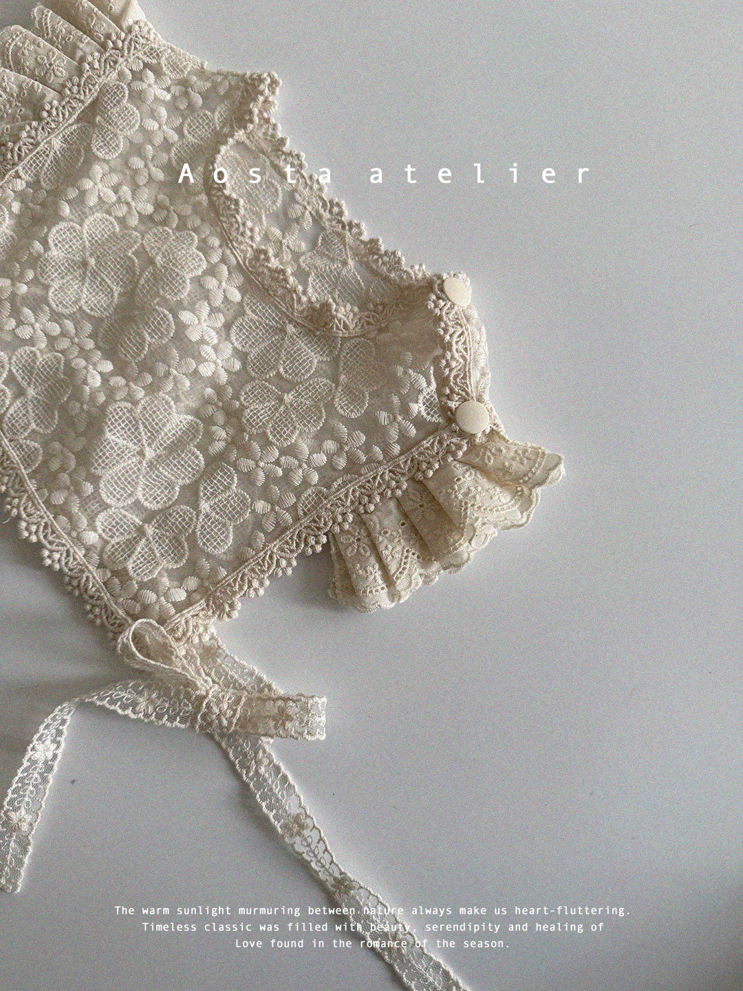 [AOSTA] Spring Lace_Open_Vest