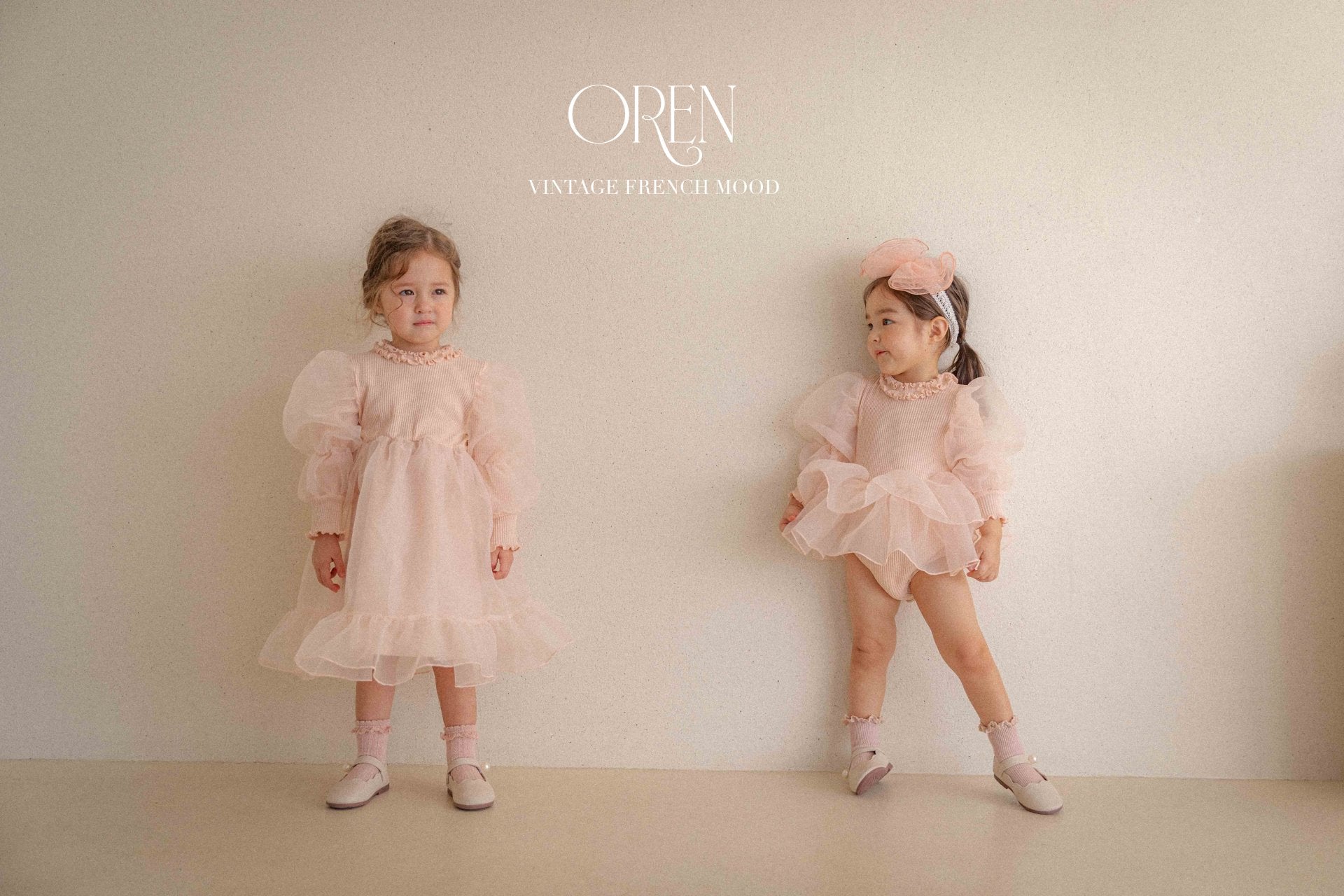 [OREN] Belluca Organza Dress(KIDS)_Pink