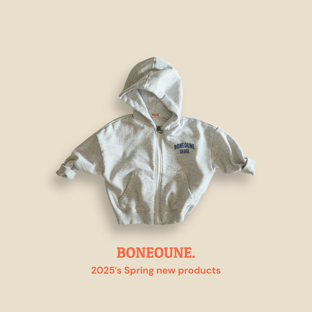 [BONEOUNE] BONE Seoul Hoodie Zip-up_2colors