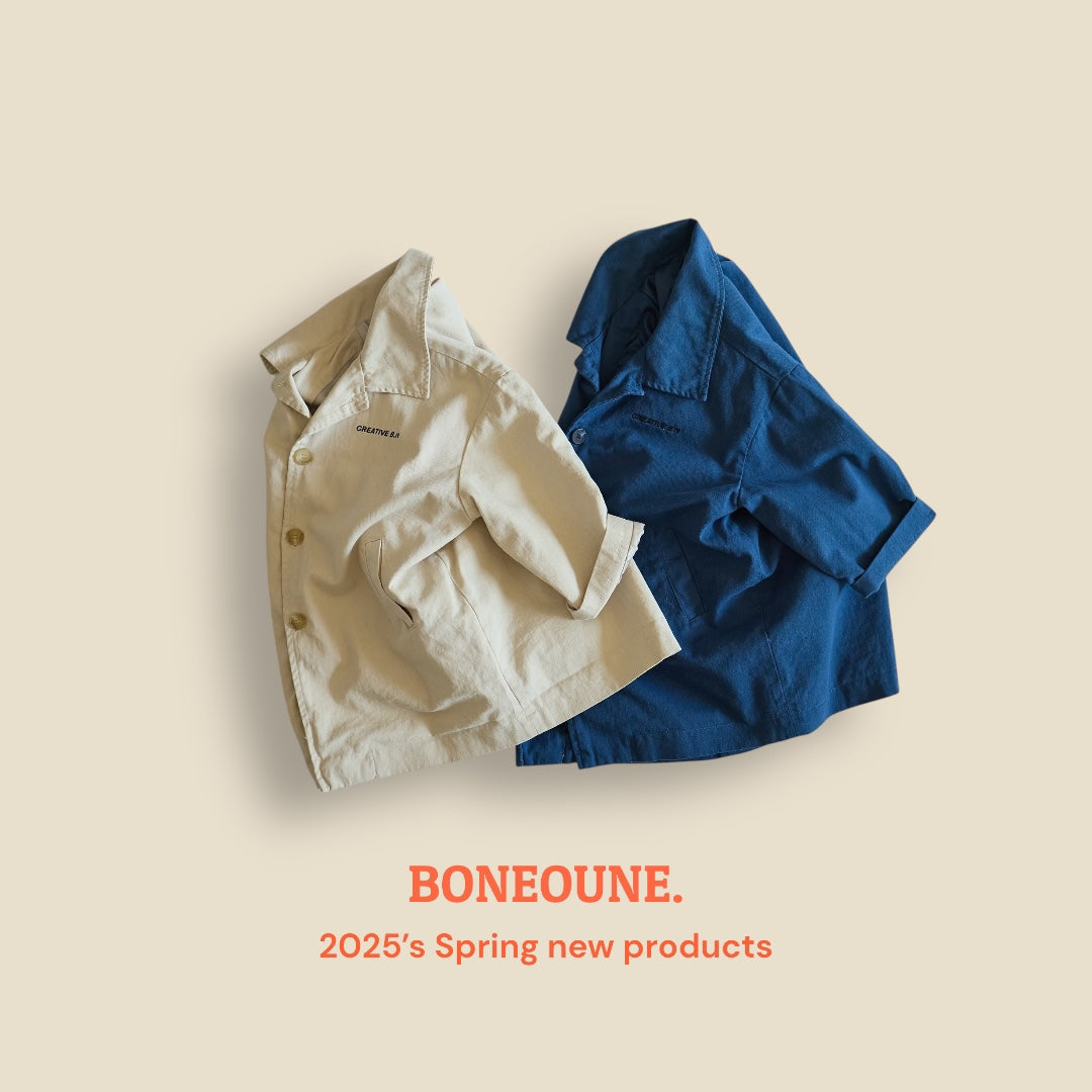 [BONEOUNE] Raw Long Trench Coat_2colors