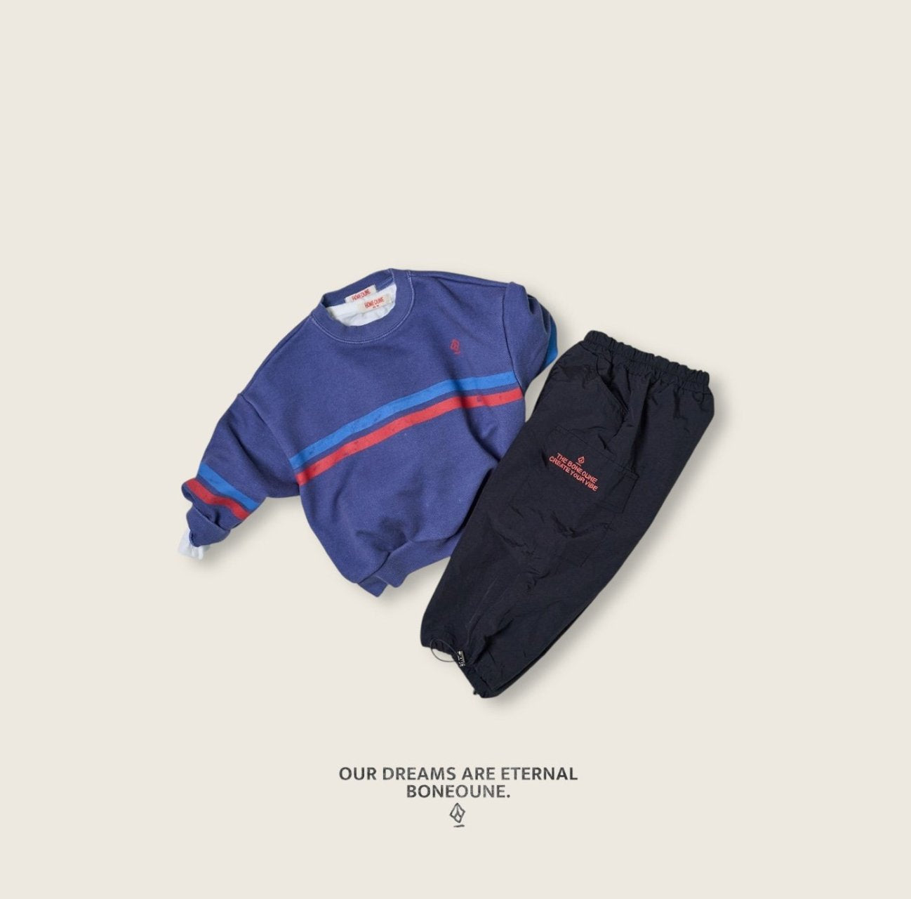 [BONEOUNE] Cotton Cargo Pants_2colors