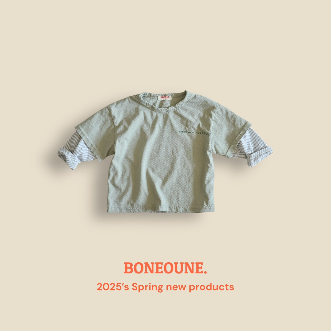 [BONEOUNE] Layered T-shirt_2colors