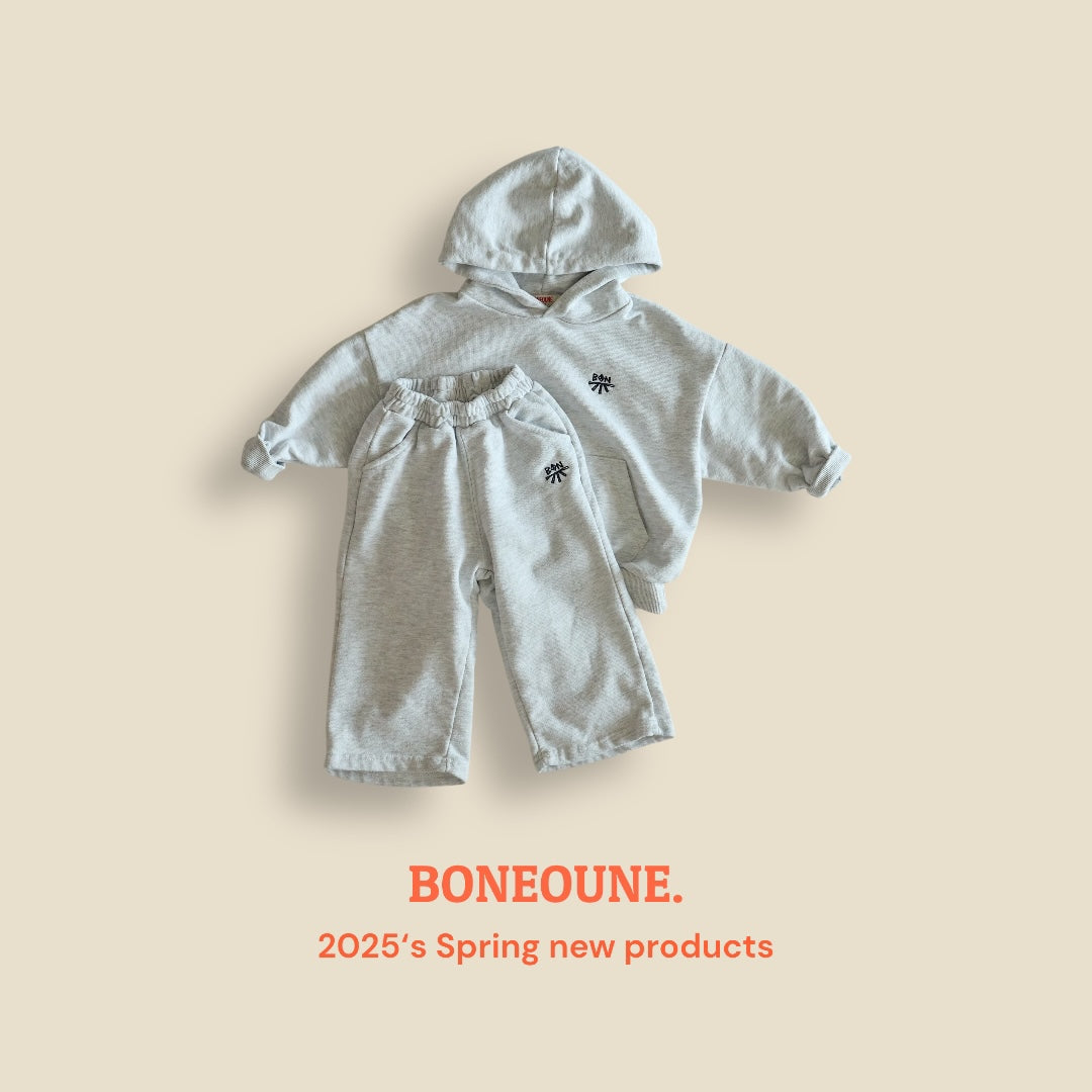 [BONEOUNE] BON Logo Hoodie_3colors