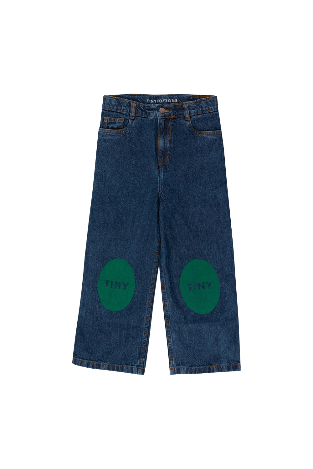 [TINY COTTONS] Printed Jeans_dark wash denim