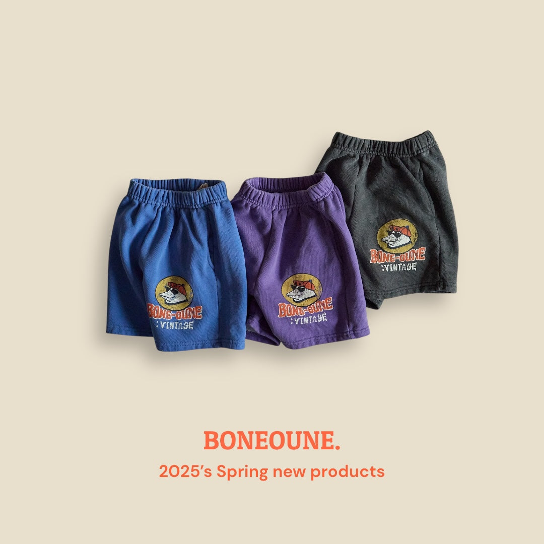 [BONEOUNE] Sunglass Pigment Half Pants_3colors