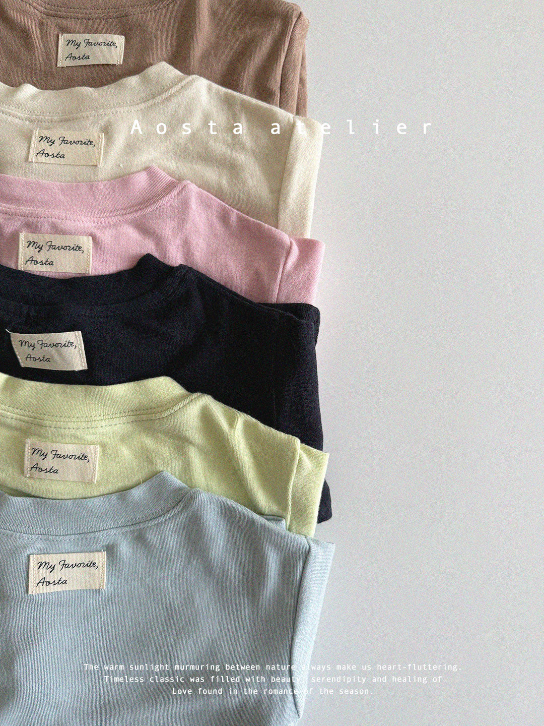 [AOSTA] Spring Essential T-shirt_6colors