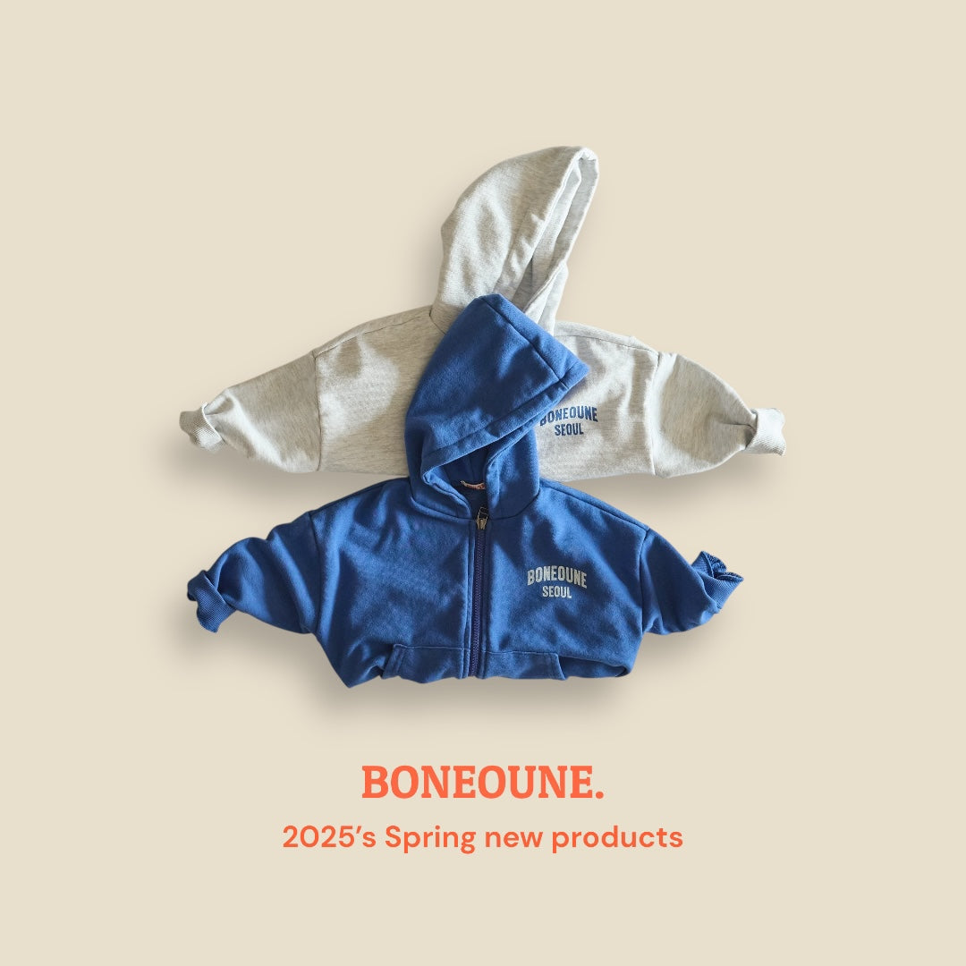 [BONEOUNE] BONE Seoul Hoodie Zip-up_2colors