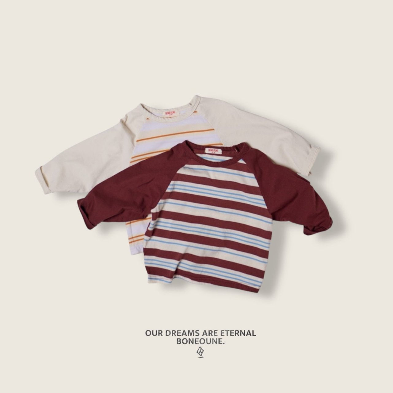 [BONEOUNE] Hyper Raglan T-shirt_2colors