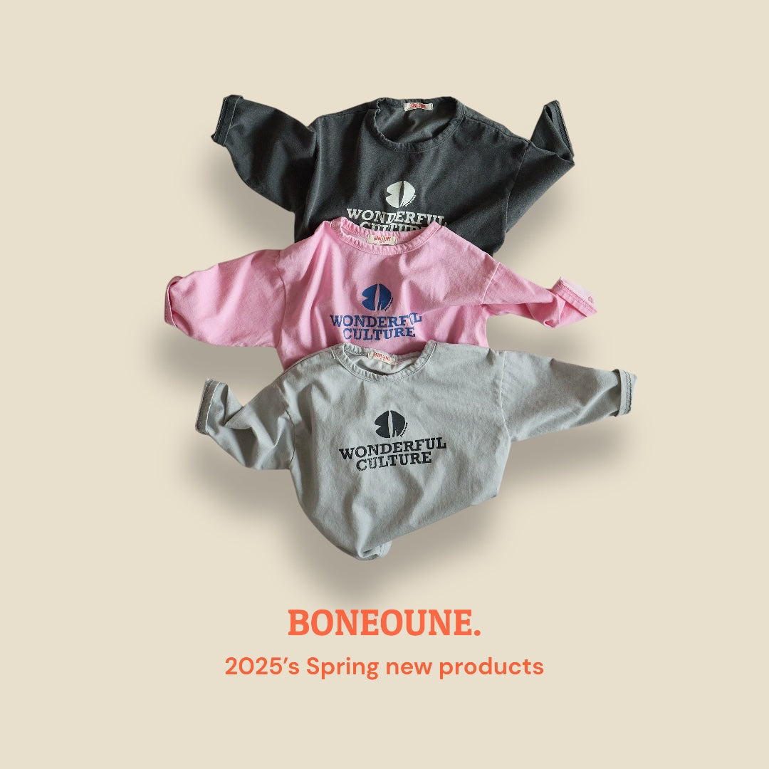 [BONEOUNE] Wonderful Pigment T-shirt_3colors