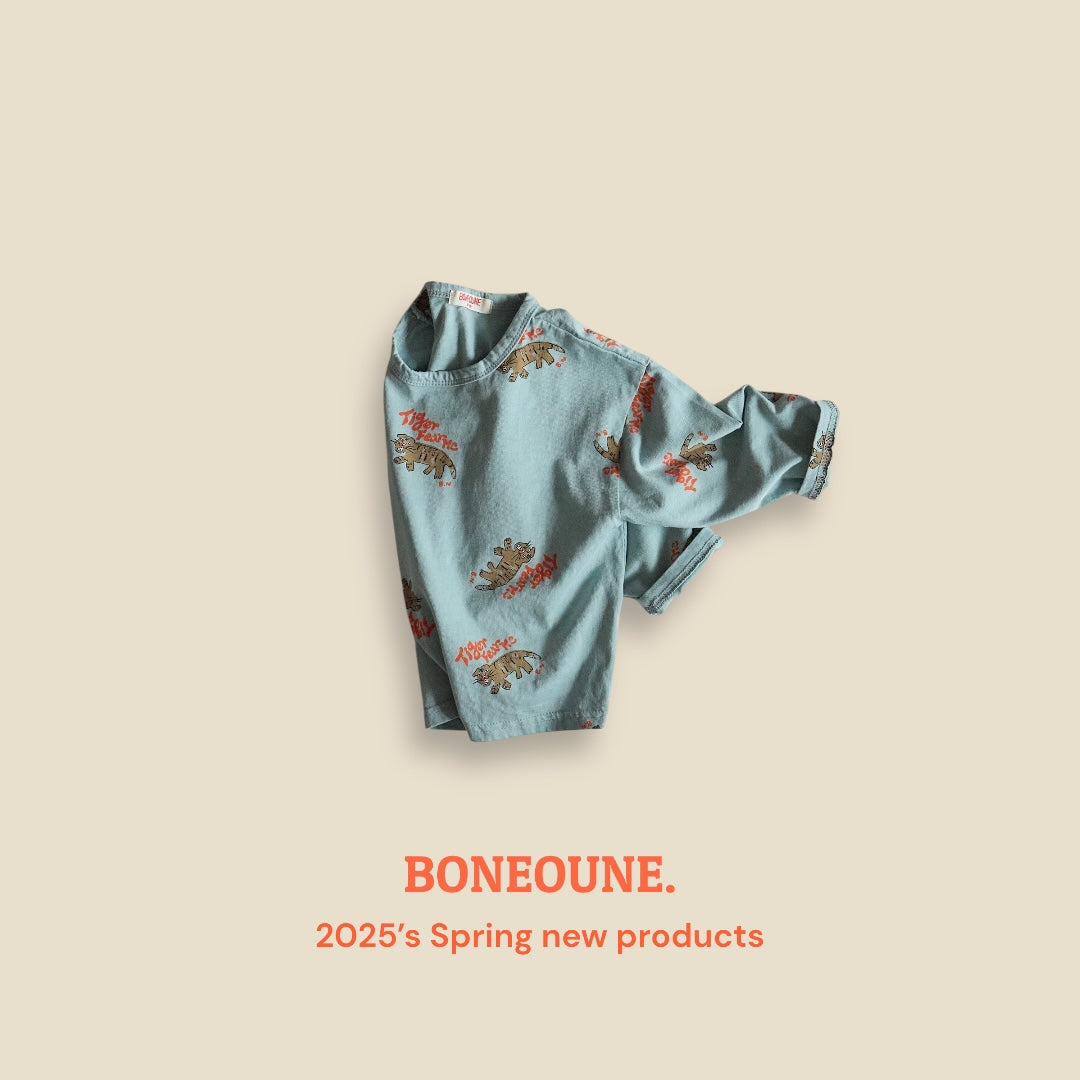 [BONEOUNE] Tiger Single T-shirt_3colors