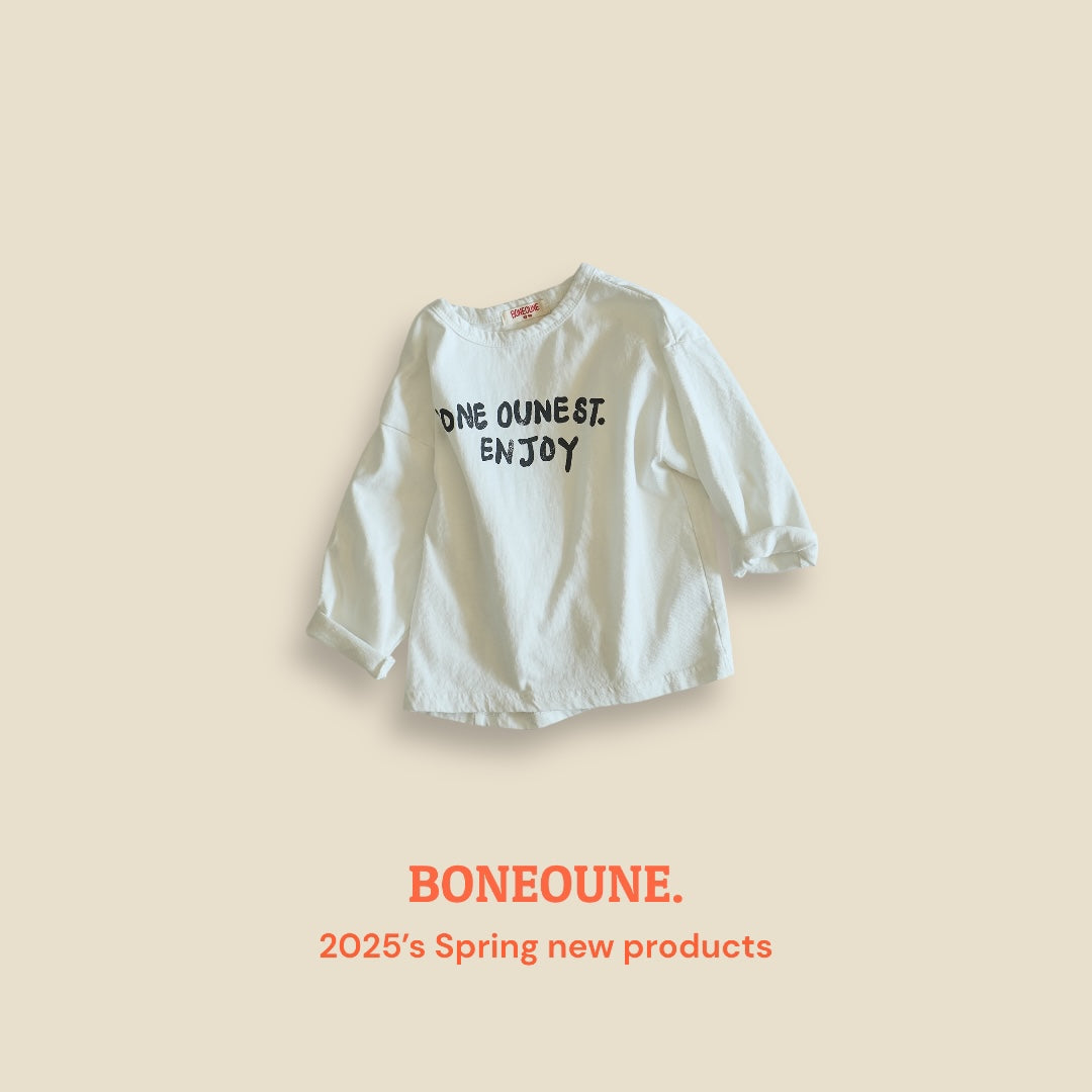 [BONEOUNE] Enjoy Single T-shirt_3colors