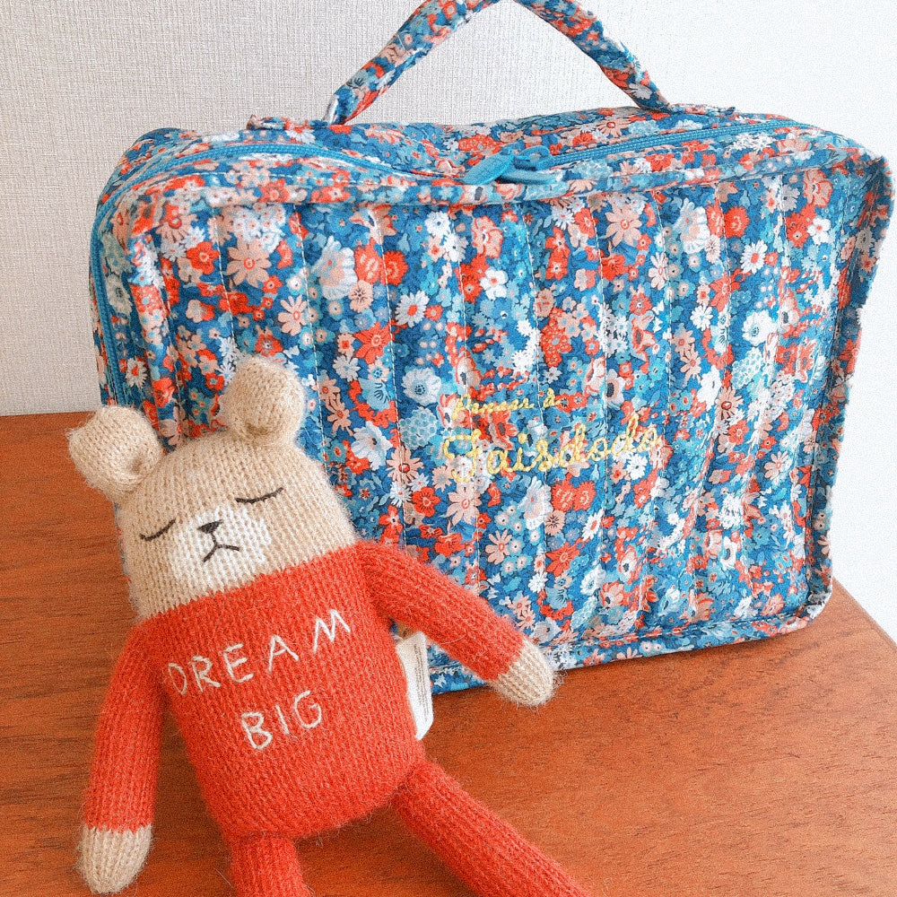 [FAIS DODO BÉBÉ] Mini Cotton Bag(Liberty)_Blue flower