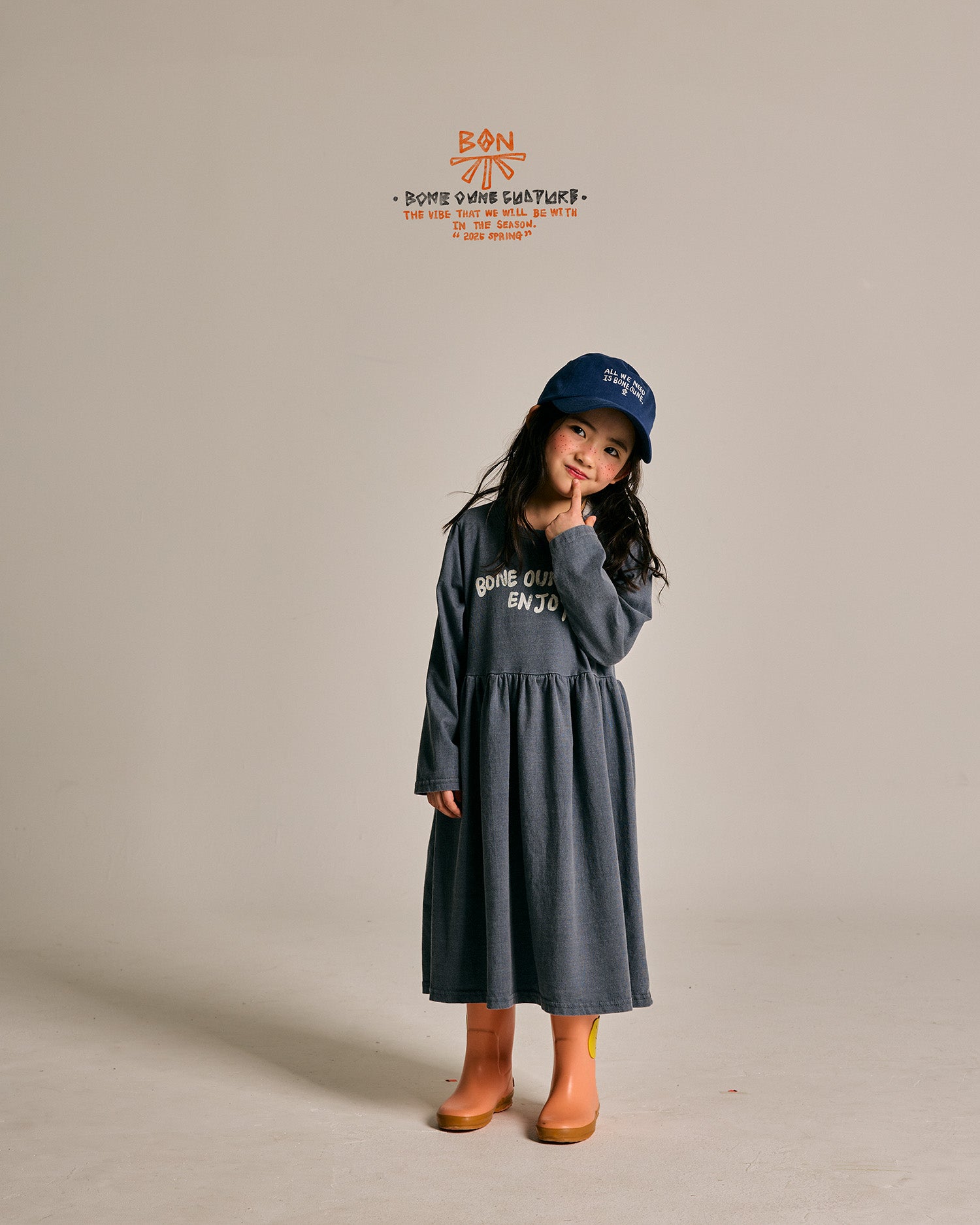 [BONEOUNE] Pigment Jersey Dress_2colors