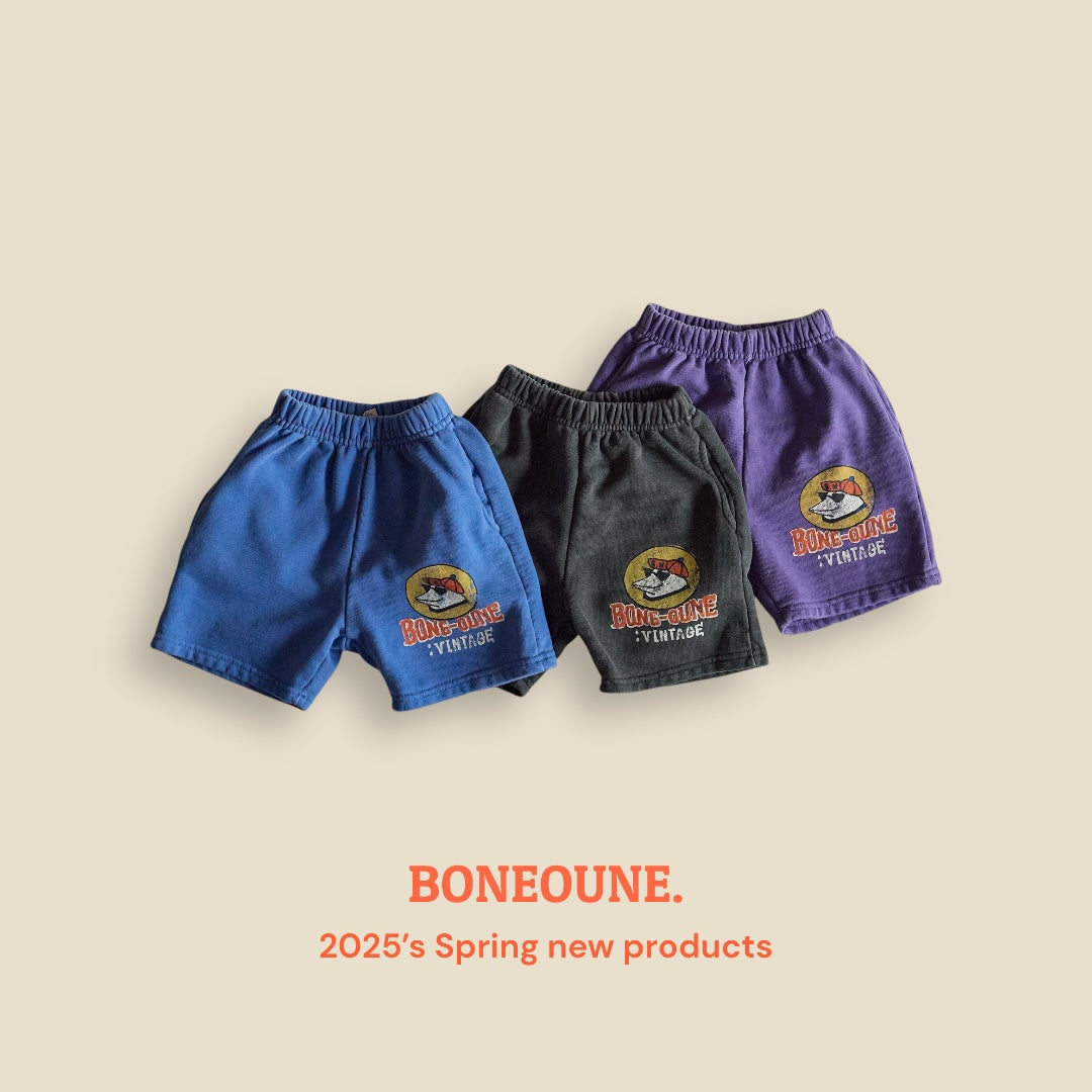 [BONEOUNE] Sunglass Pigment Half Pants_3colors