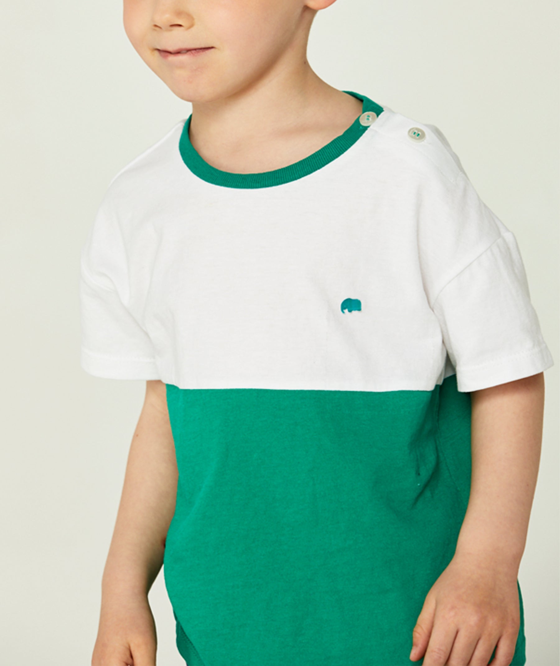 [Choco.el] Newtro color scheme T-shirts_Green