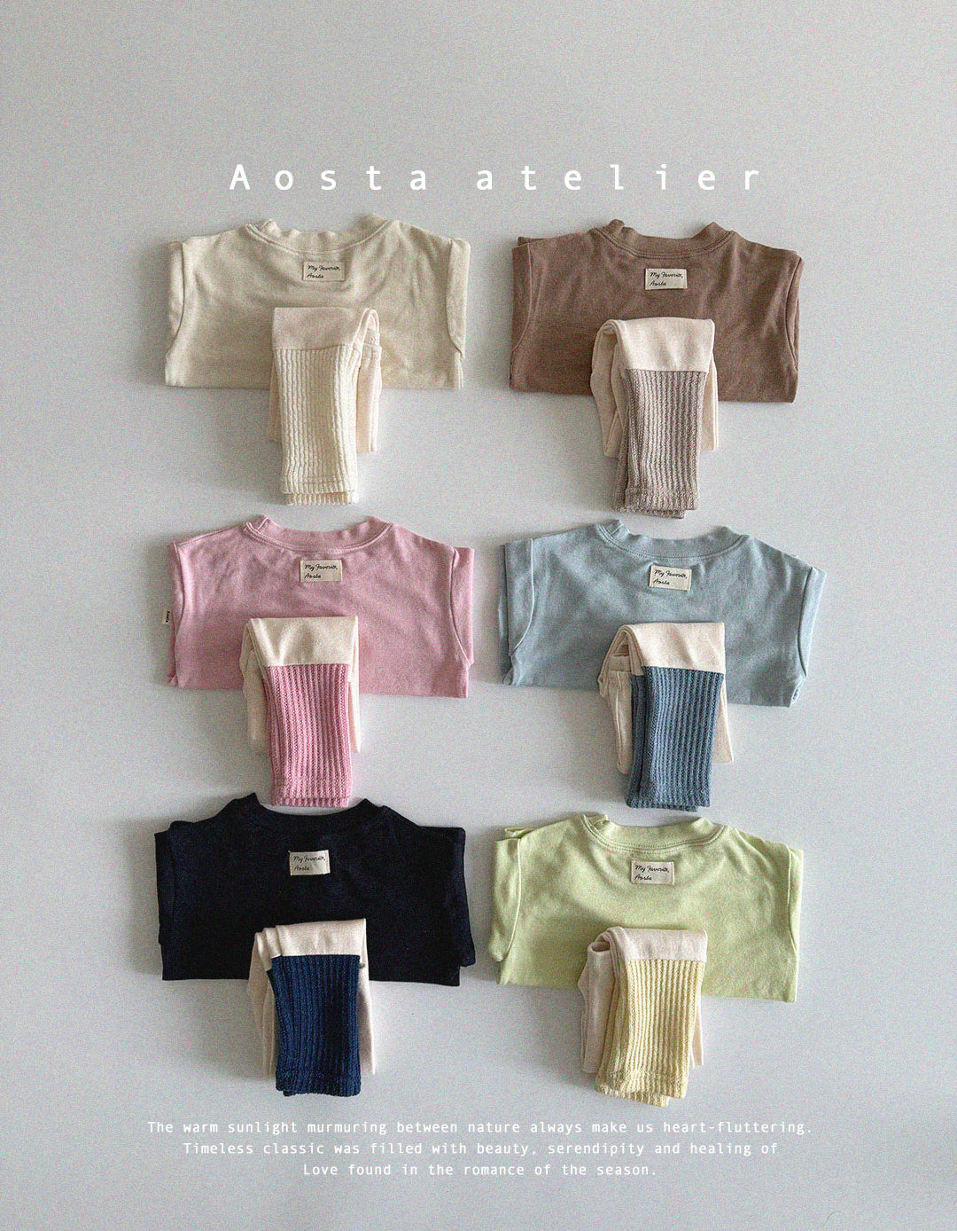 [AOSTA] Spring Essential T-shirt_6colors