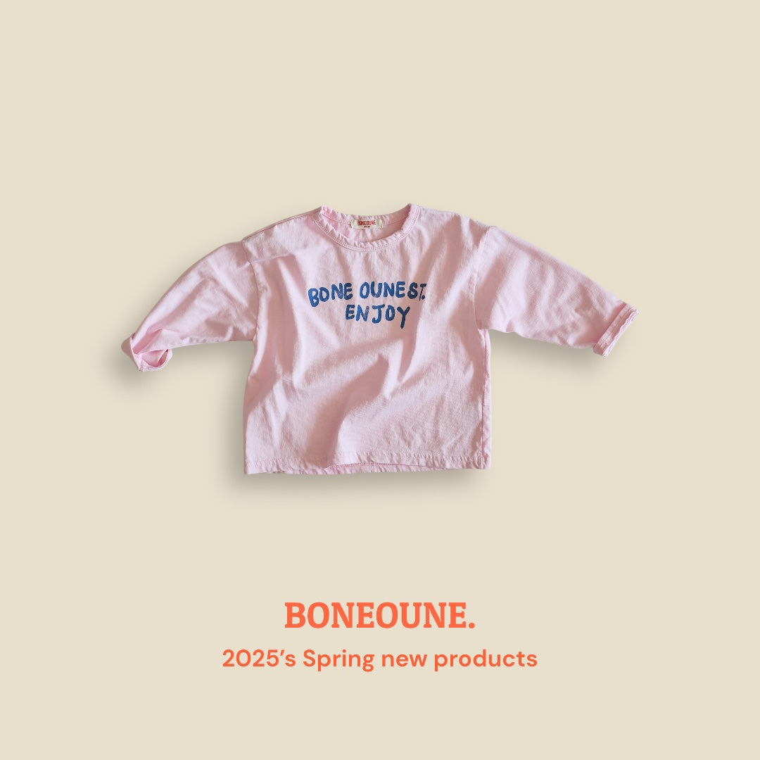 [BONEOUNE] Enjoy Single T-shirt_3colors