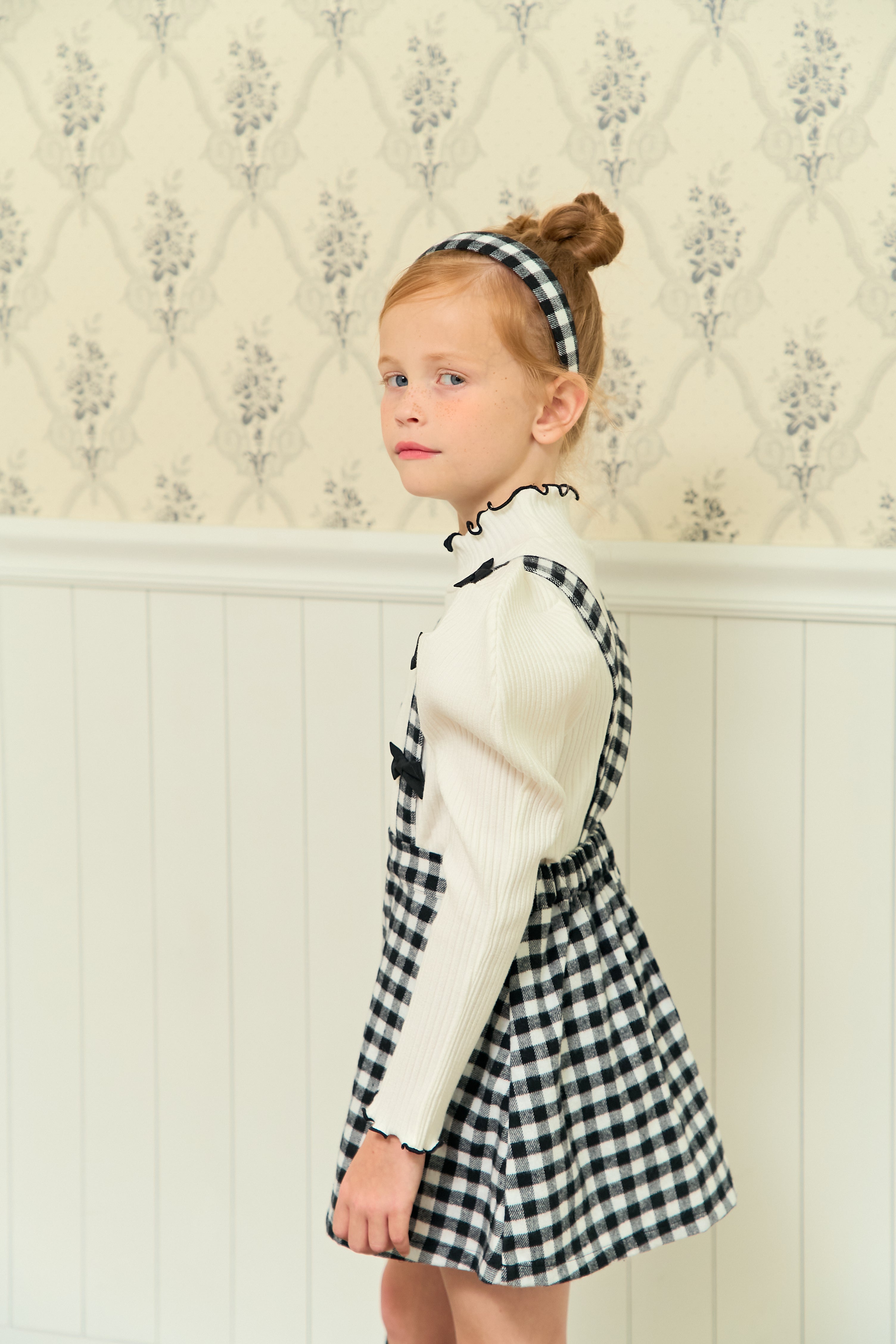 [ALITTLE] Ribbon skirt pants_Black