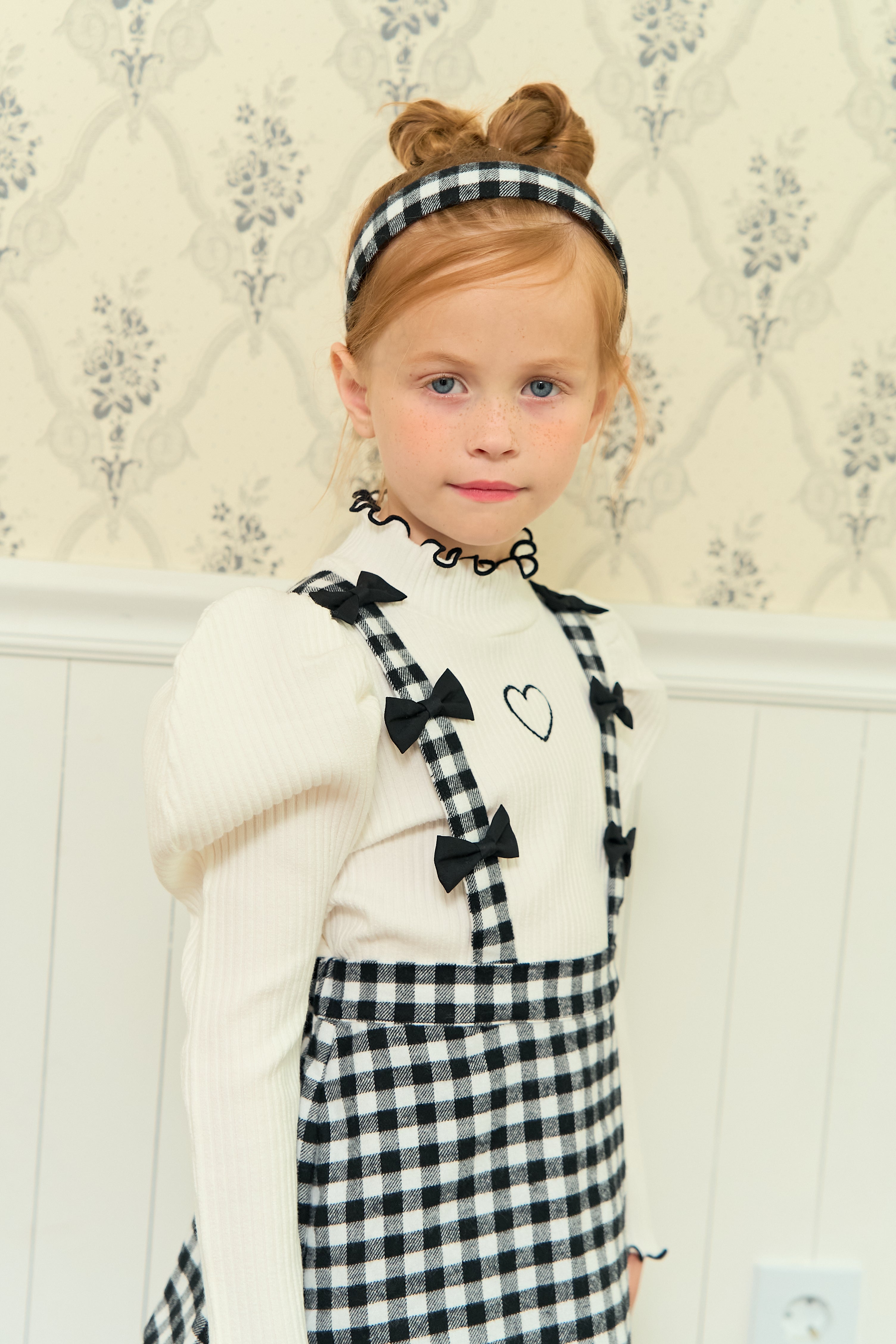 [ALITTLE] Ribbon skirt pants_Black