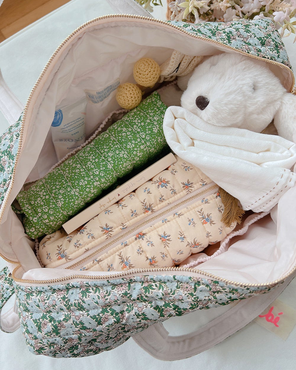 [FAIS DODO BÉBÉ] Vert Bag_Forest Daisy