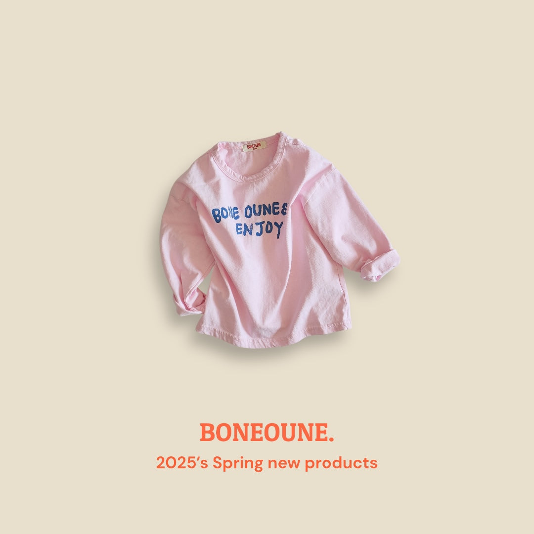 [BONEOUNE] Enjoy Single T-shirt_3colors