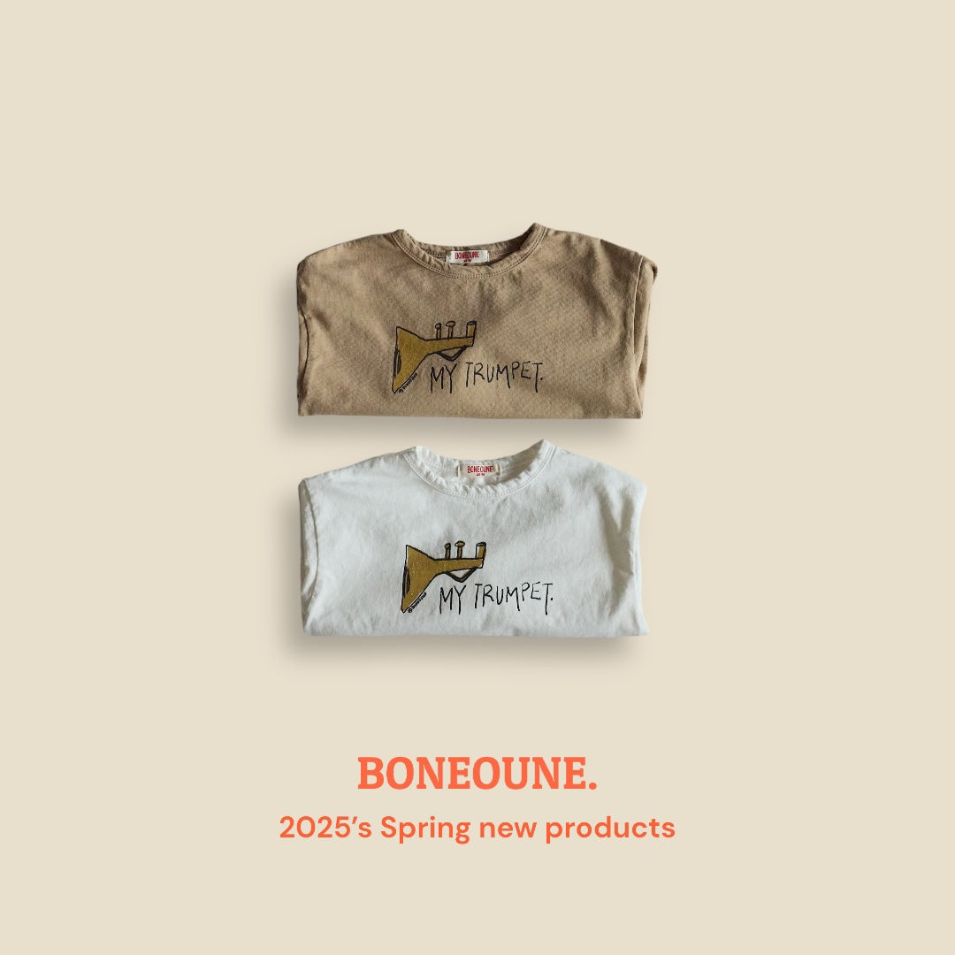 [BONEOUNE] Trumpet T-shirt_2colors