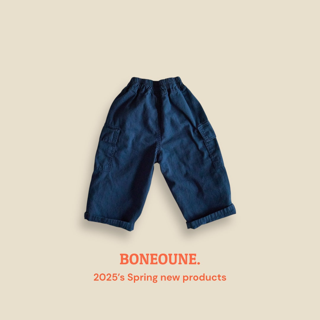 [BONEOUNE] Latte Cargo Pants_2colors