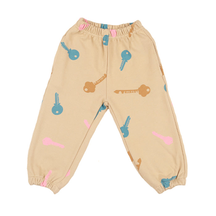 [LOVETTE] Key Printed Sweatpants _L.Beige