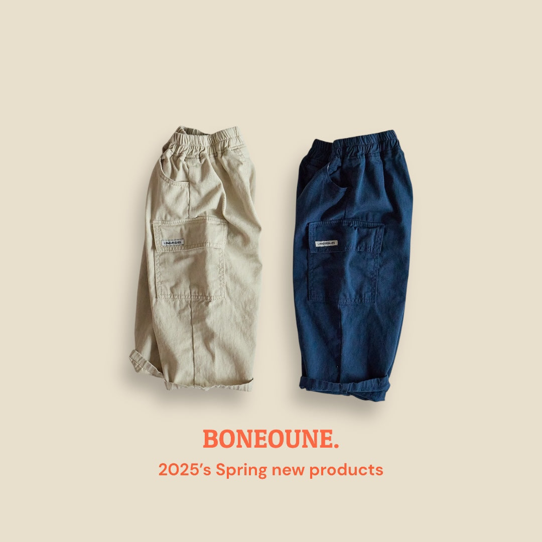 [BONEOUNE] Latte Cargo Pants_2colors