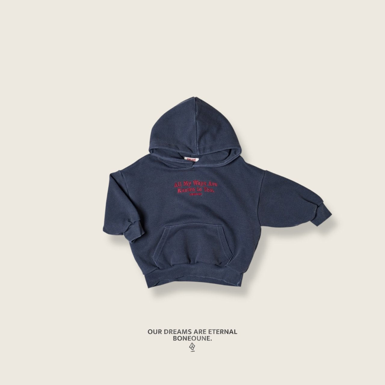 [BONEOUNE] All My Hooded Sweatshirt_2colors