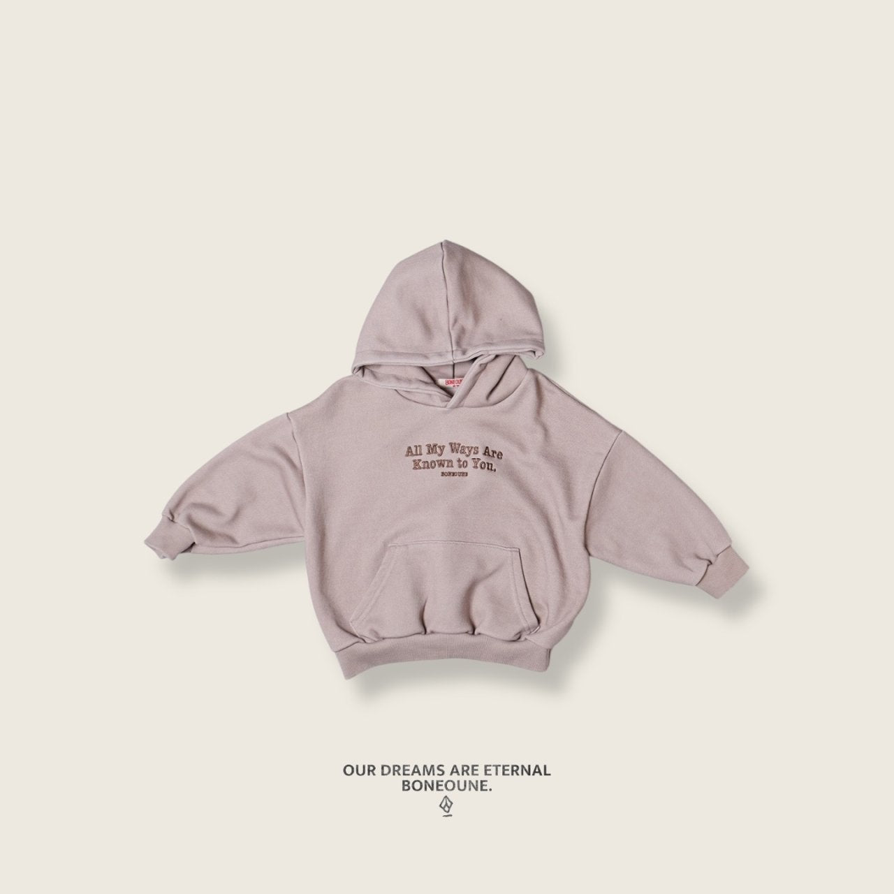 [BONEOUNE] All My Hooded Sweatshirt_2colors