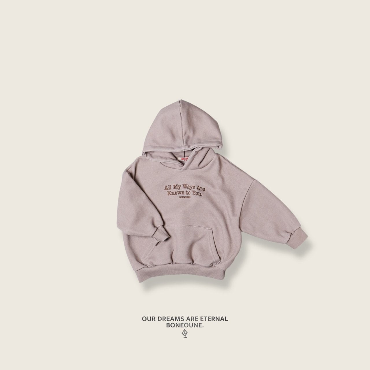 [BONEOUNE] All My Hooded Sweatshirt_2colors