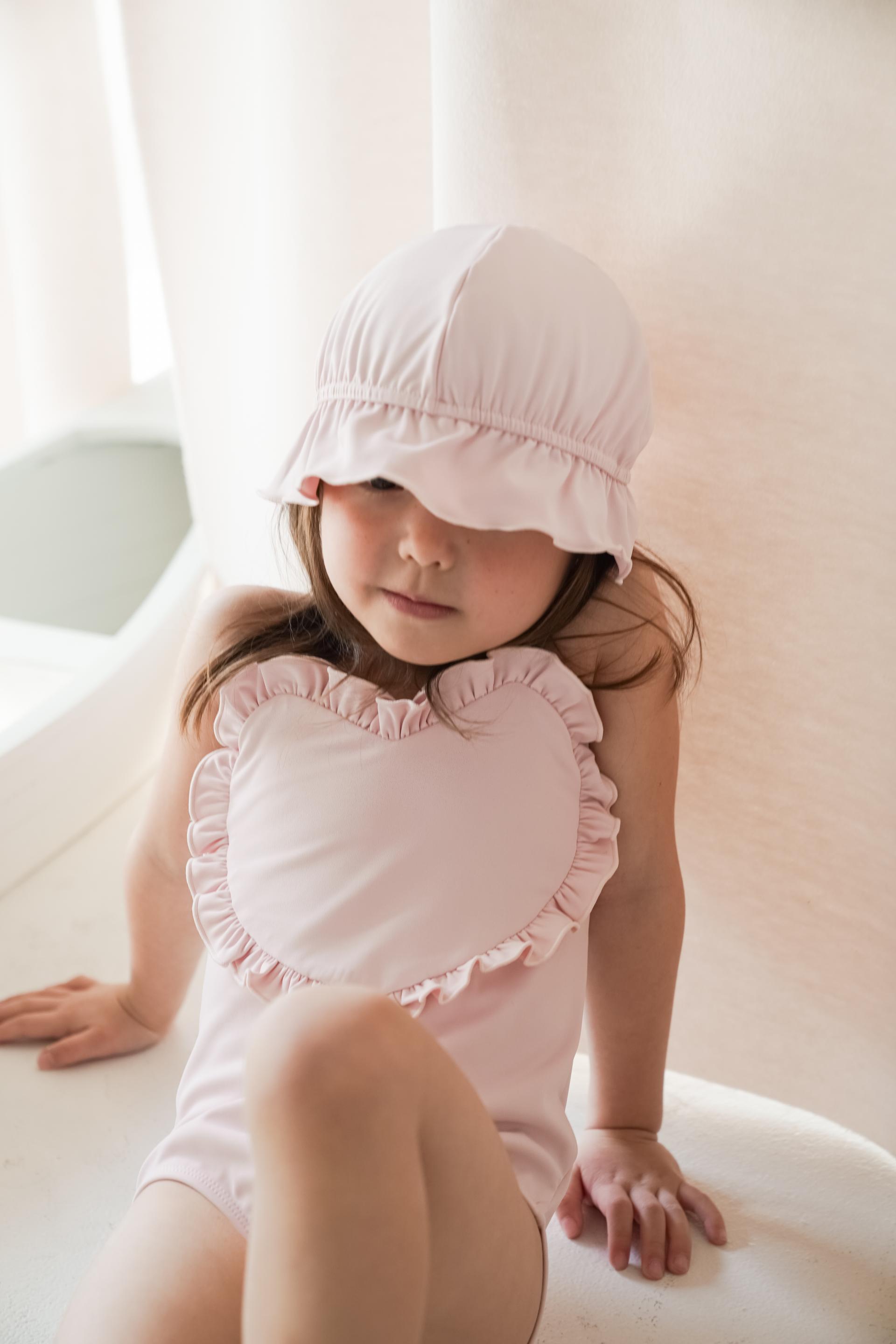 [NERIT] Heart Swimsuit_Milky Pink