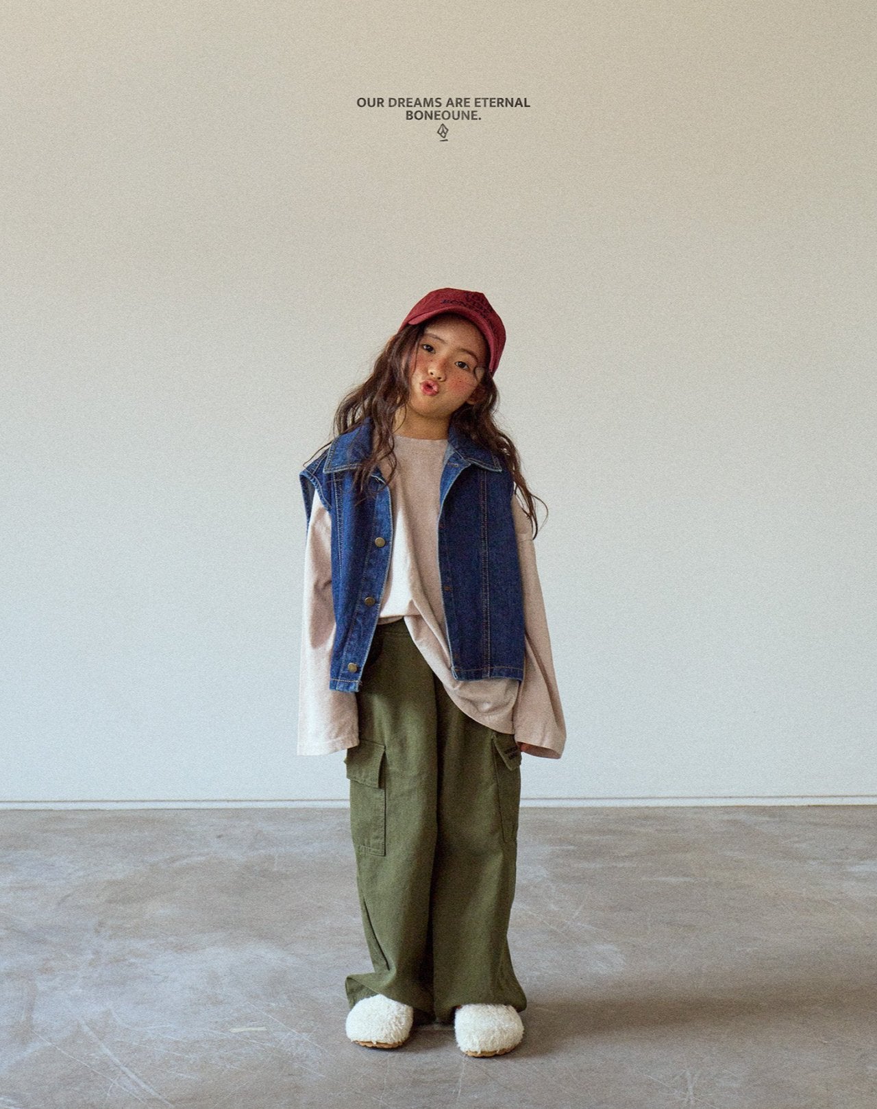 [BONEOUNE] Cotton Cargo Pants_2colors