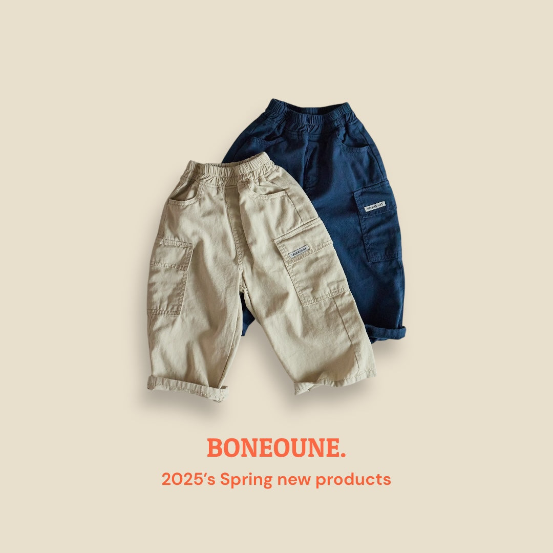 [BONEOUNE] Latte Cargo Pants_2colors