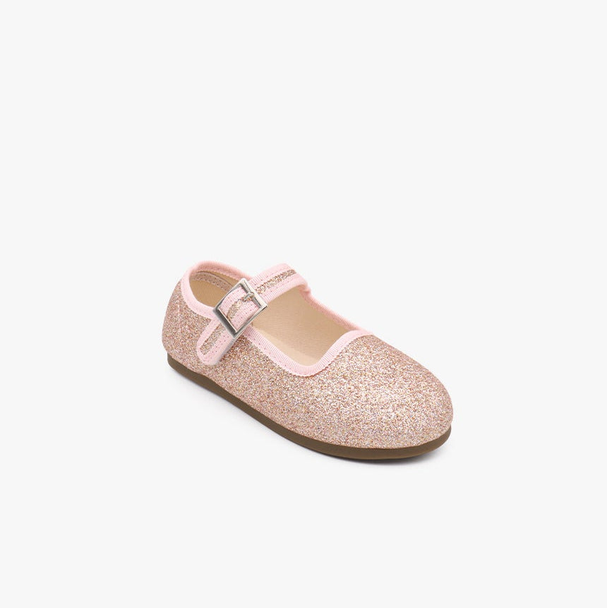 [Kiphant] Sand particles MARY JANE SHOES_Goldpink